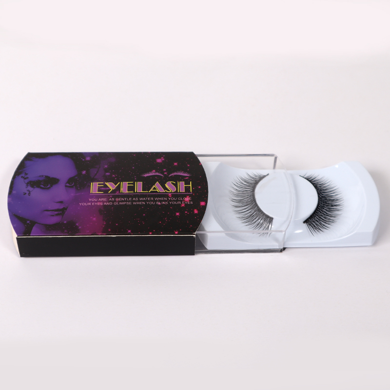 Single 3D Private Label Mink Eyeliner Pre Glue Mink Eyelashes with Packaging Box
