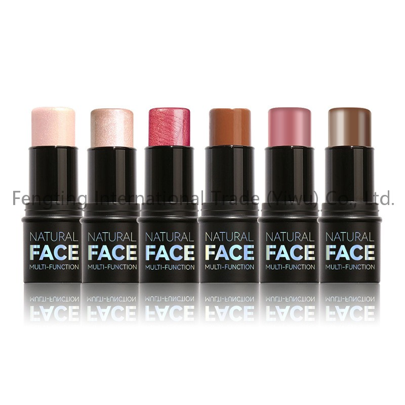 High Pigment Waterproof Long-Lasting Multi-Function Beauty Stick Contour Blusher-Non-Greasy Bronzer Facial Makeup Blush