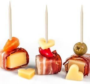 Extra-Long Bamboo Toothpicks, Fit for Appetizers and Party Meals and Fruits