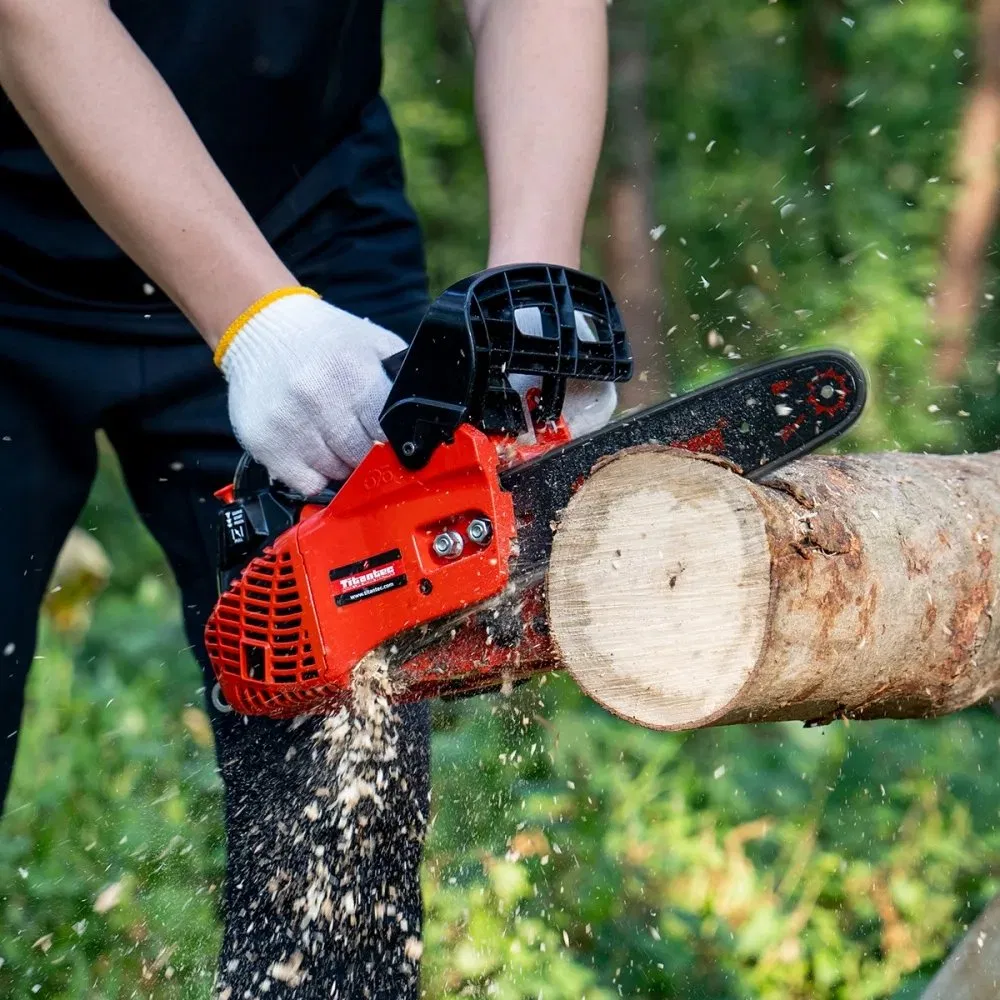 25.4cc Gas Chainsaw, with 12" Guide Bar and Chain, Mini Chainsaw 0.75kw