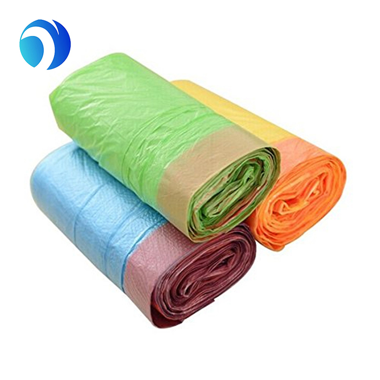 Custom Printed Biodegradable Green Environmental Quality Household Drawstring Garbage Bag