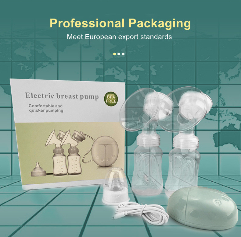 CE RoHS Dropshipping Baby Milk Pump Double Automatic Intelligent Electric Breast Pump
