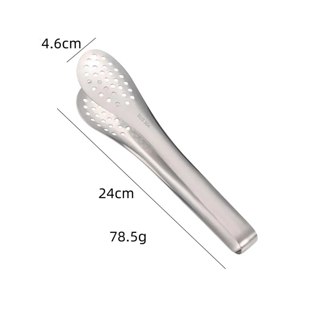 Wholesale 7/9/12 Inch Kitchen Buffet Party Catering Salad Cake Bread Serving Stainless Steel Tongs