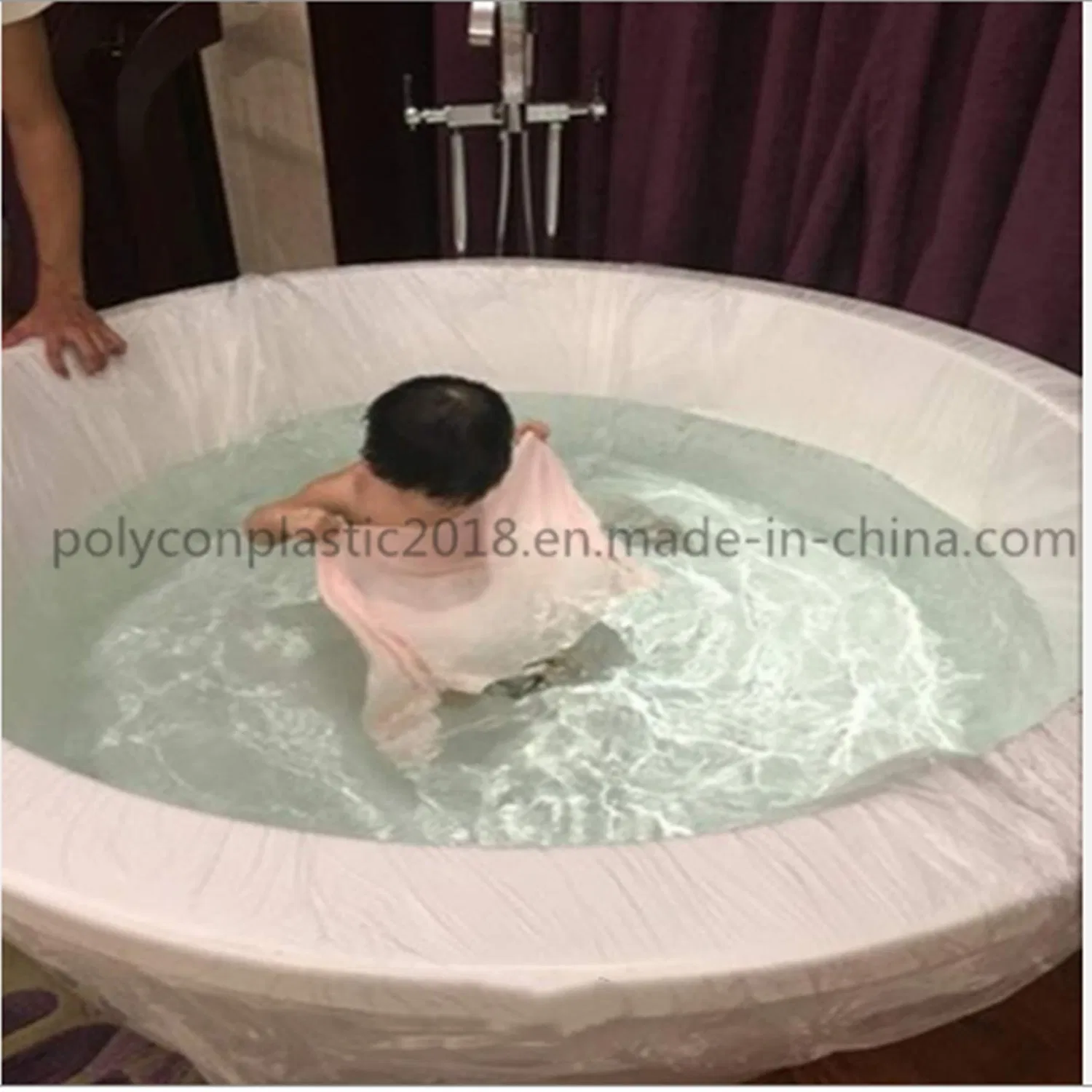 Disposable Bathtub Bag Large PE Hotel Bathtub Cover Bag