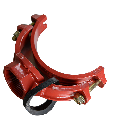 FM, UL, CE Ductile Iron Grooved Fitting Mechanical Tee for Fire Fighting