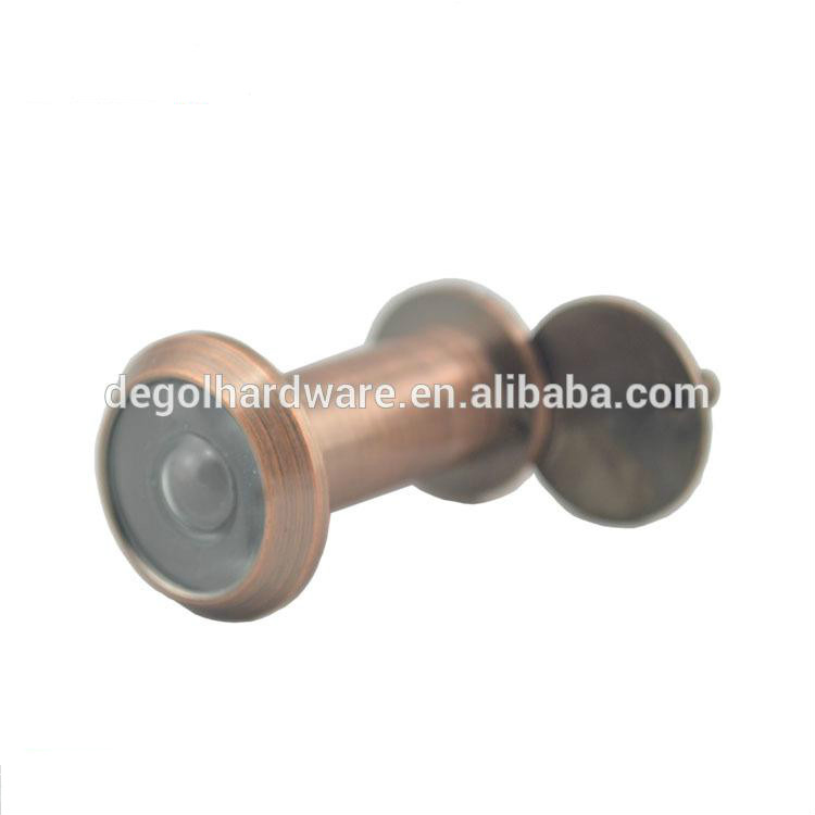 180 Degree Sliver Brass Door Viewer Door Lens with Cover