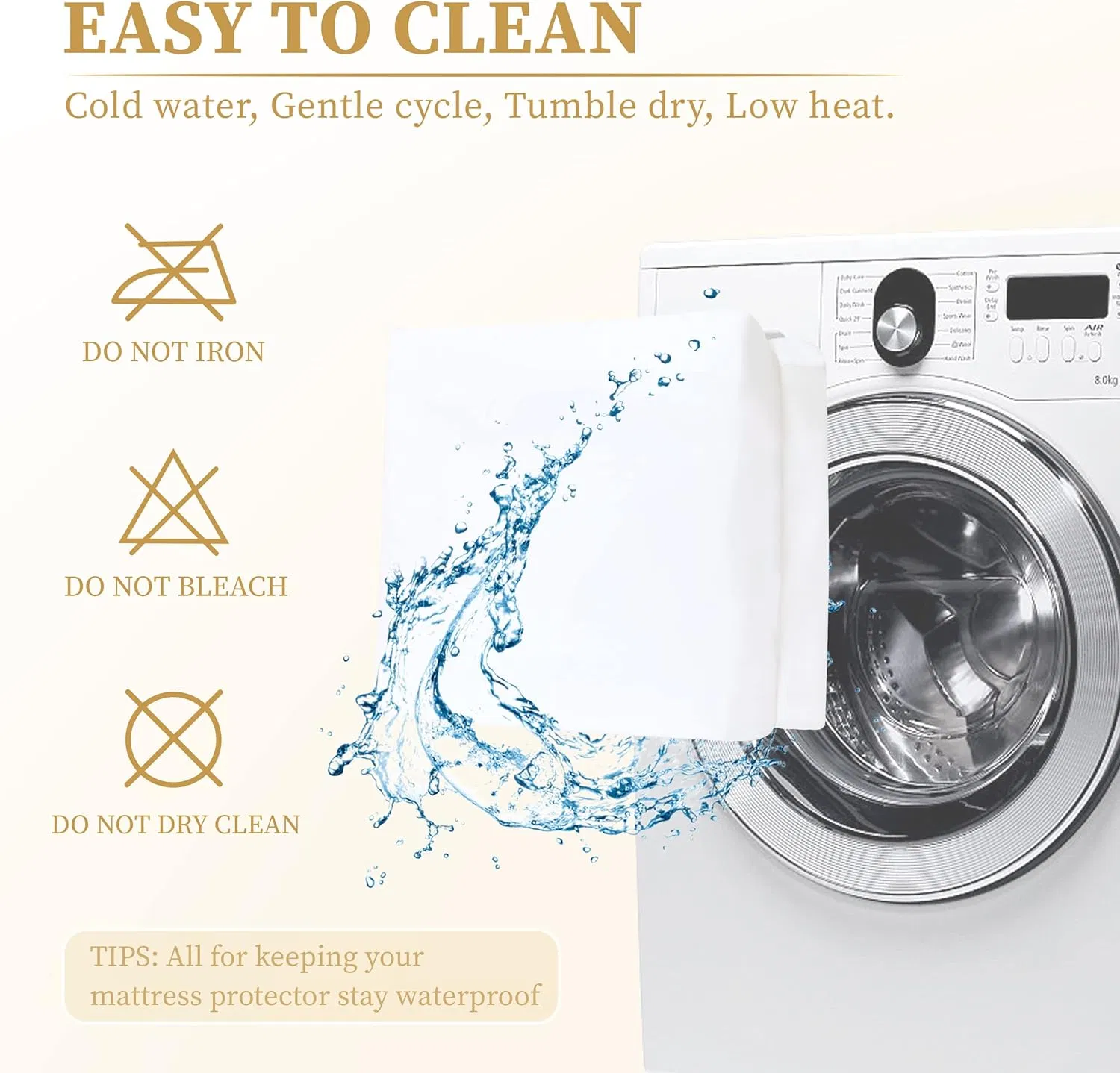 Soft and Breathable Mattress Protector for All-Season Use