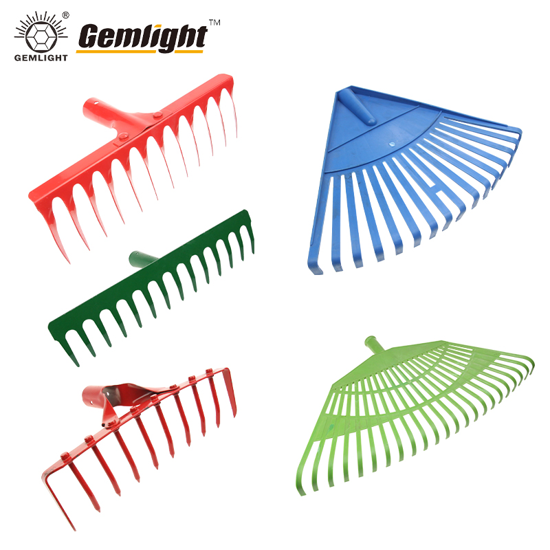 Wooden Handle for Lawn Yard Flowers Beds Roof Leaves Garden Leaf Rake