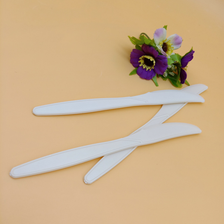 194mm Biodegradable Corn Starch Cutlery Knife