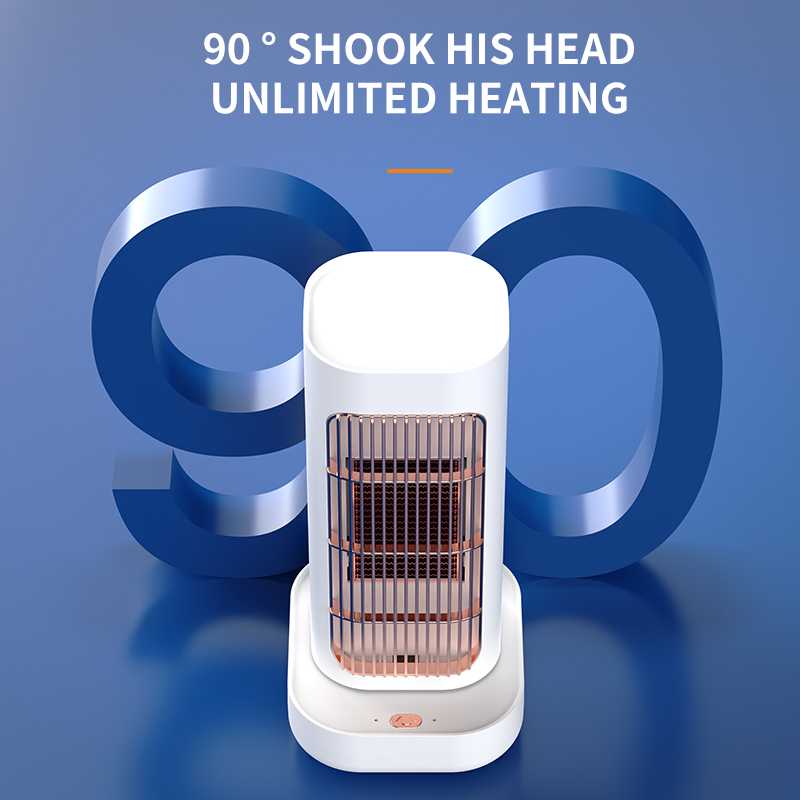 Shake Head Wide-Angle Asjustable Efficient-Heating Portable Air Fan Heater