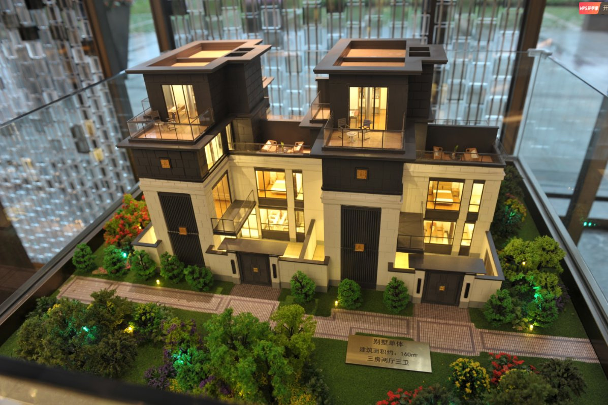 3D Residential Apartment Layout Scale Model with Lighting for Real Estate Sales