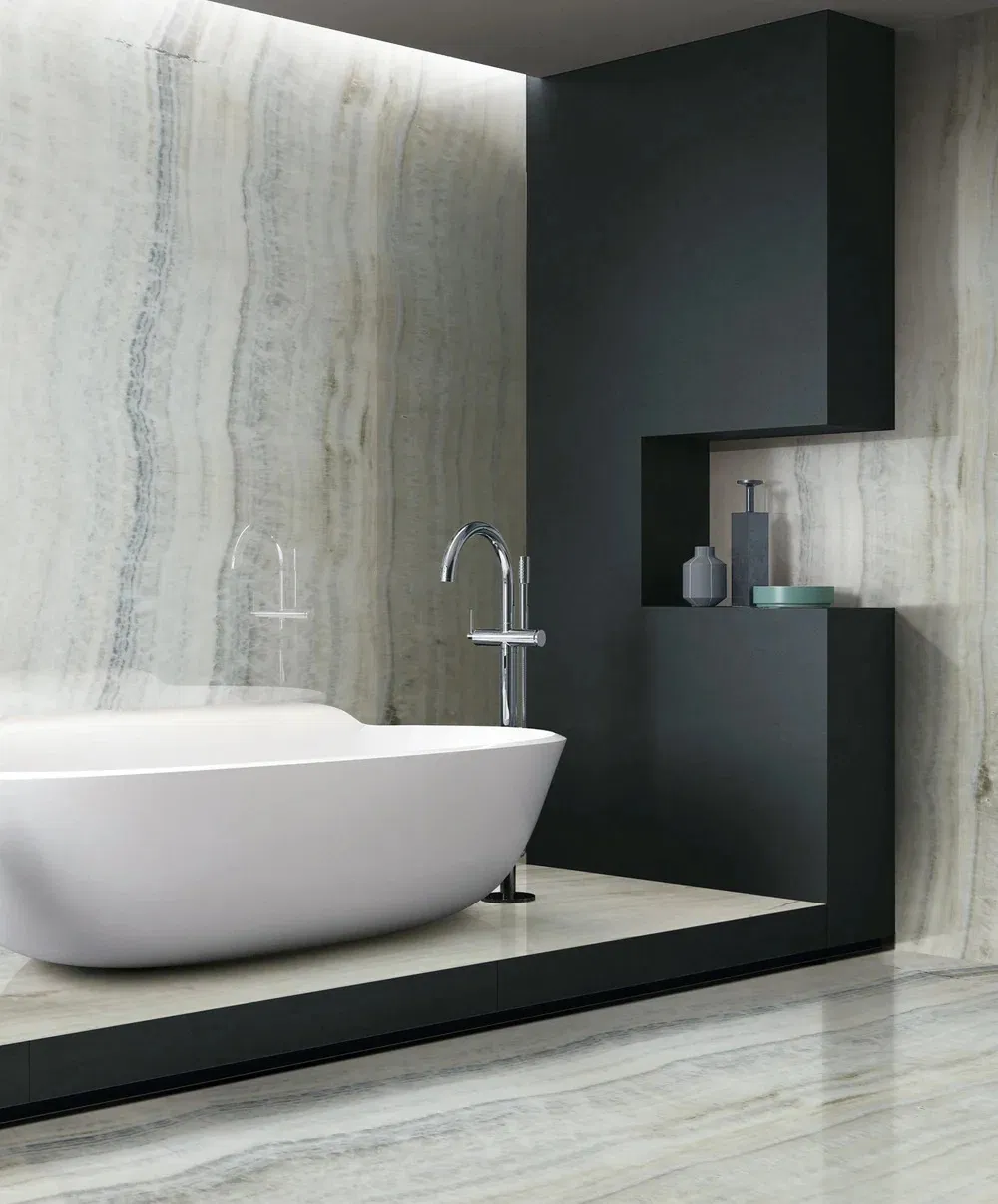 Translucent Stone Slab Backlit Grey Onyx for Bathroom/Kitchen/Table/Countertop/Wall Panel/Tile/Mosaic/ Feature Wall /Medallion/Vanity Top/Cut-to-Size