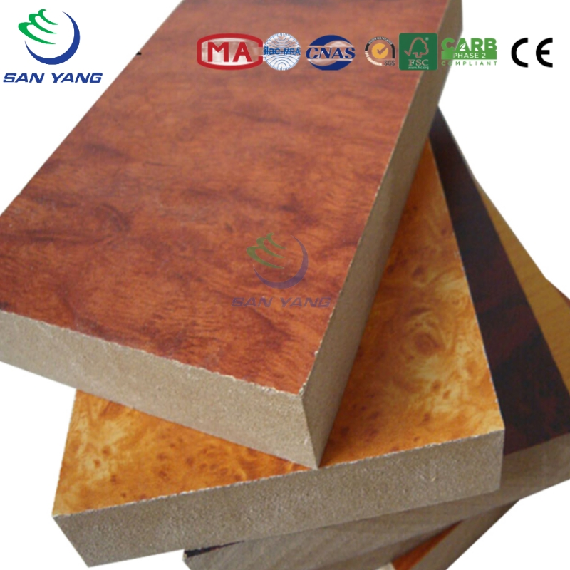Super Strong Quality Fiberboard Raw MDF HDF Board White Melamine Faced MDF Laminated MDF Board with Cheap Price