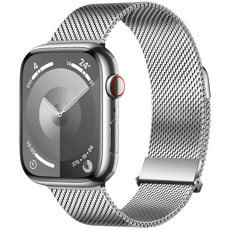 Stainless Steel Metal Magnetic Milanese Loop Watch Strap Band for Apple Samsung