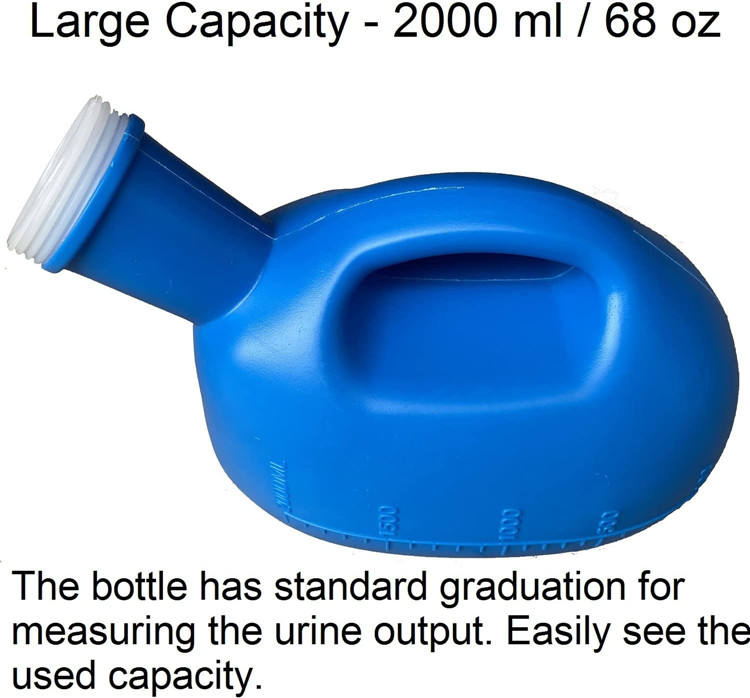 2000ml Outdoor Urinal Emergency Travel Portable Urine Container Bottle Male Urinal for Men