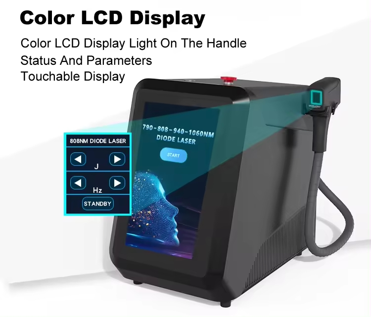 4 Wavelength 790nm 808nm 940nm 1060nm Portable Diode Hair Removal Laser for Face and Body