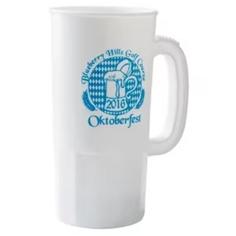 Plastic Beer Mugs with Handles Hold 32 Ounces Reusable Perfect for Bar