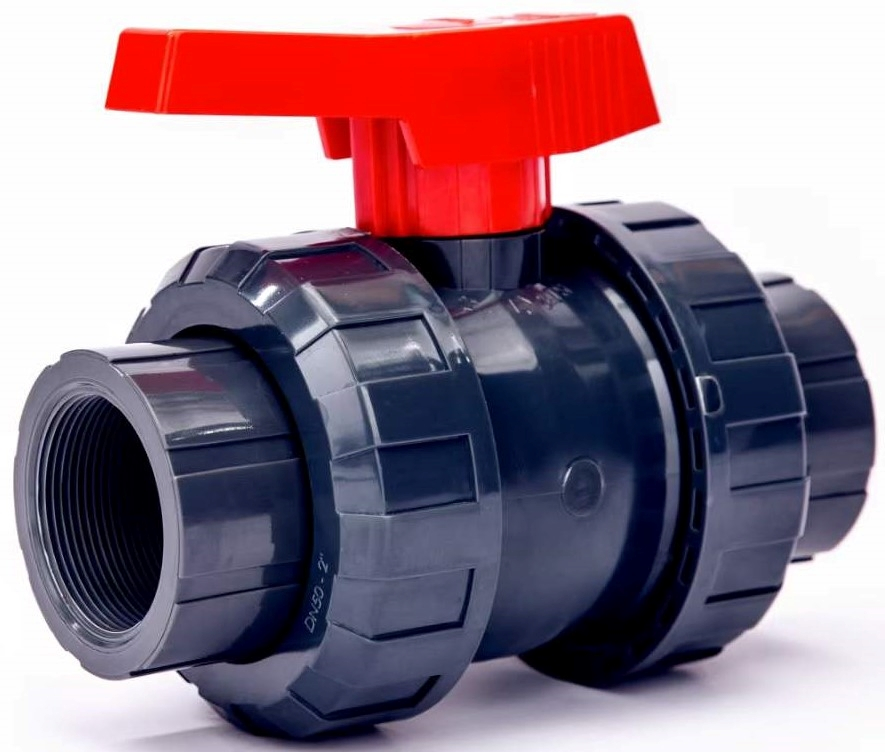 High Quality PVC Female Thread True Union Ball Valve UPVC Double Flanged Ball Valve Plastic Water Ball Valve DN15-DN100