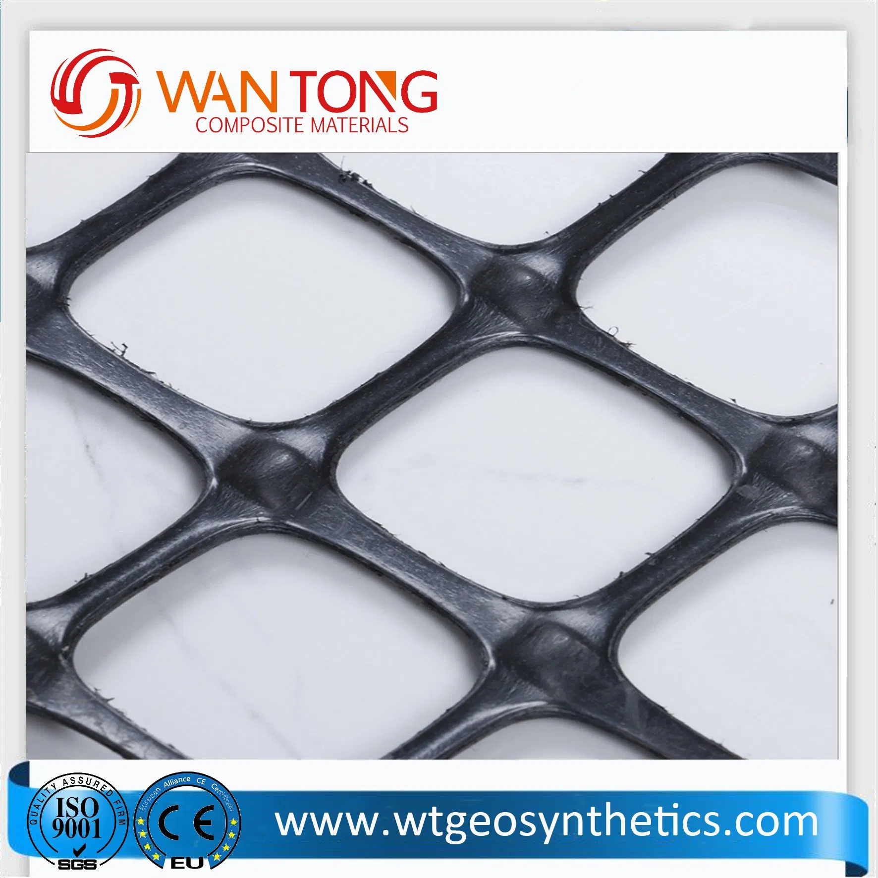 Biaxial Plastic Geogrid for Soil Retainer
