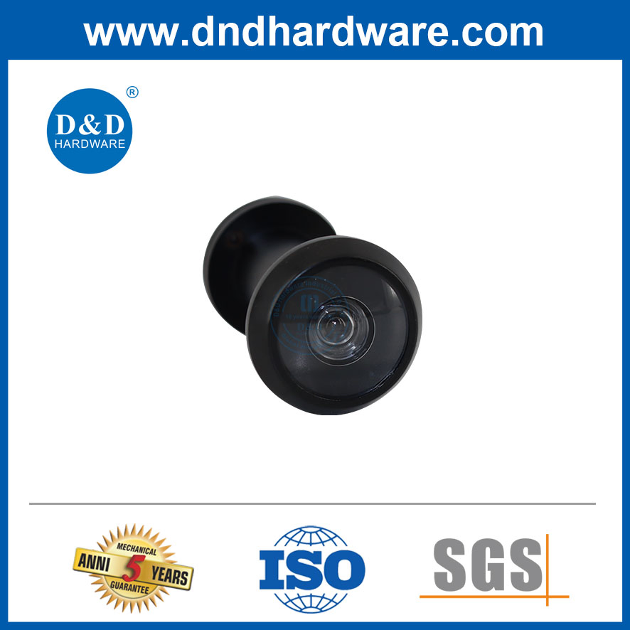Durable Black Wide Angle Viewer Peephole Door Eye Hole for Metal Doors
