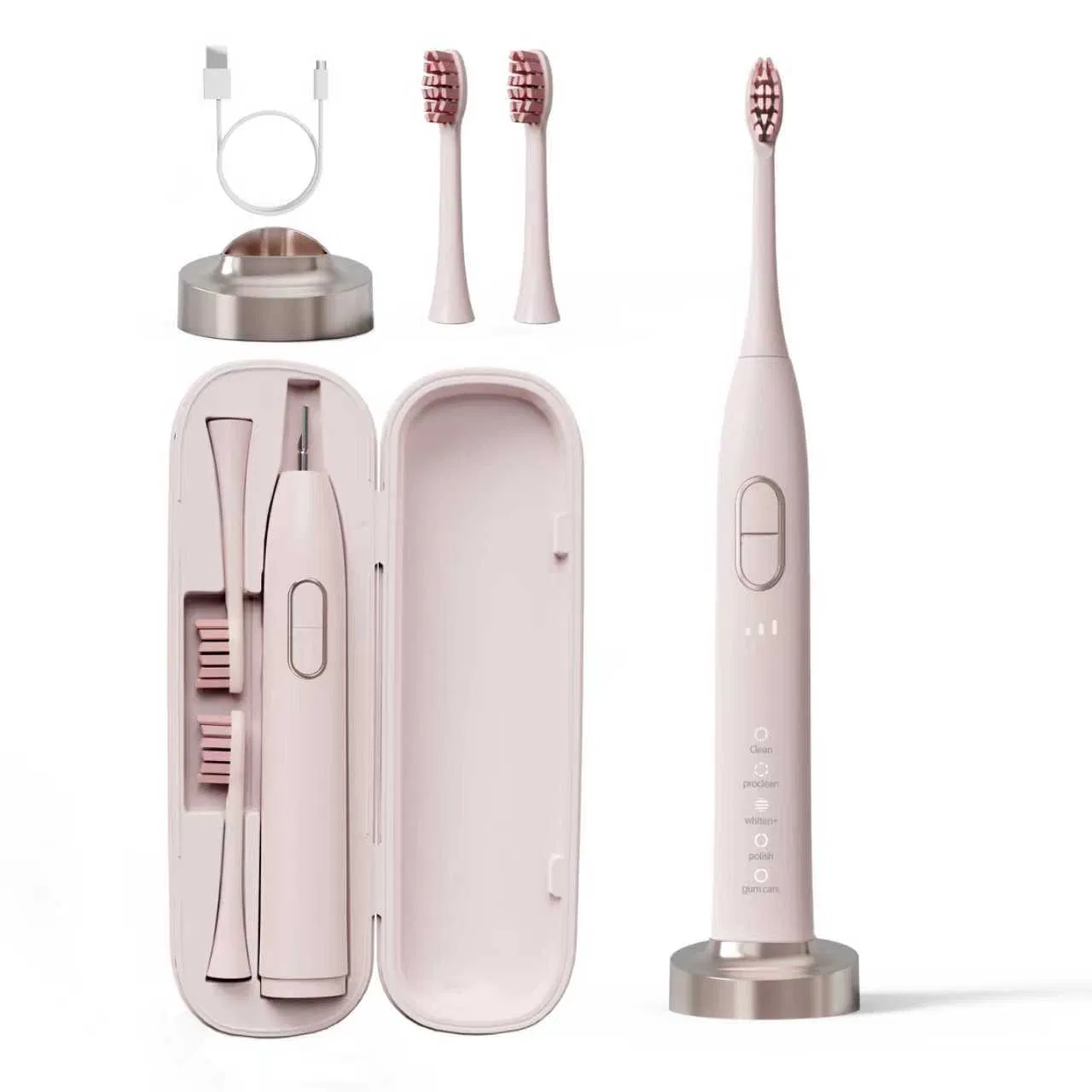 Adult Pink Electric Toothbrush Ipx8 Waterproof Children Electric Toothbrush