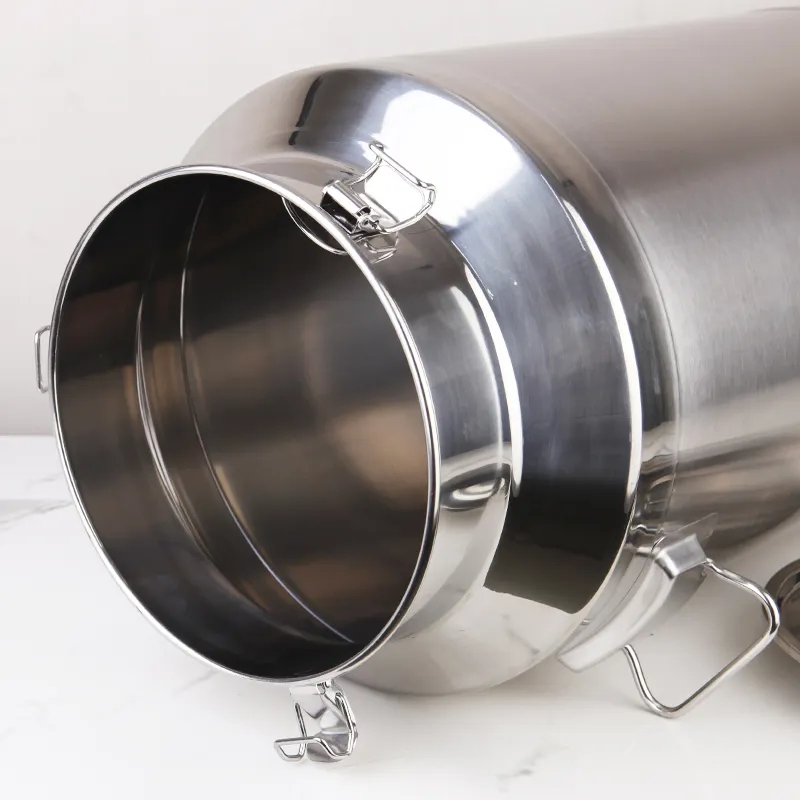 Round Barrel Stainless Steel 201 or Ss 304 316 Material Food Grade Milk Bucket