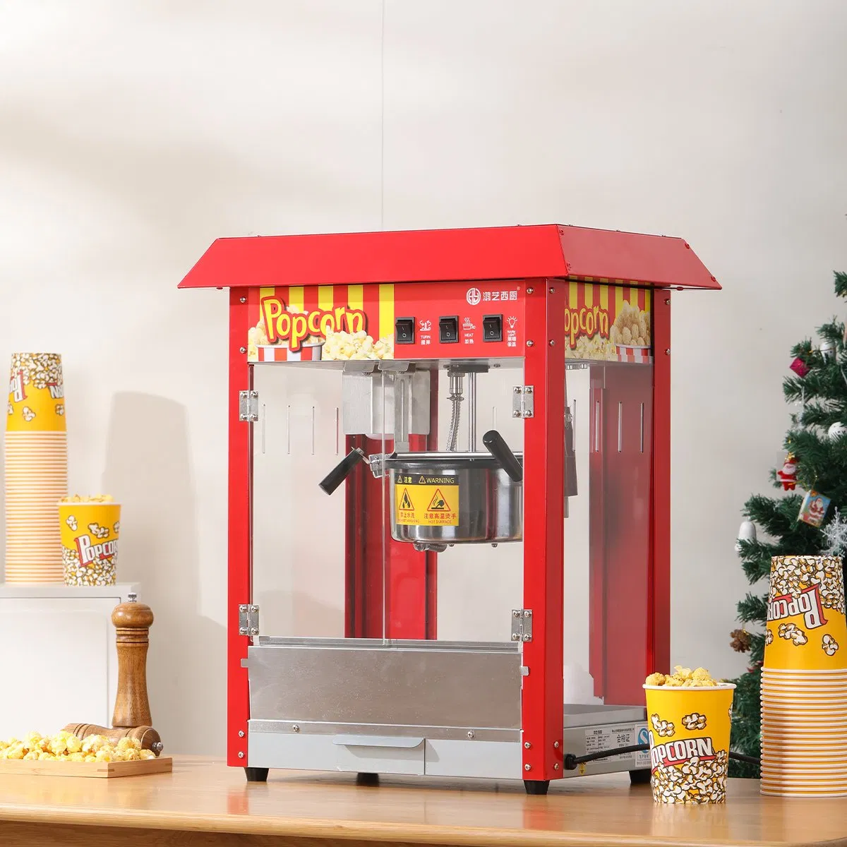 Quality Reliable Commercial Electric Long Life Small Roof Popcorn Machine for Retail Stores