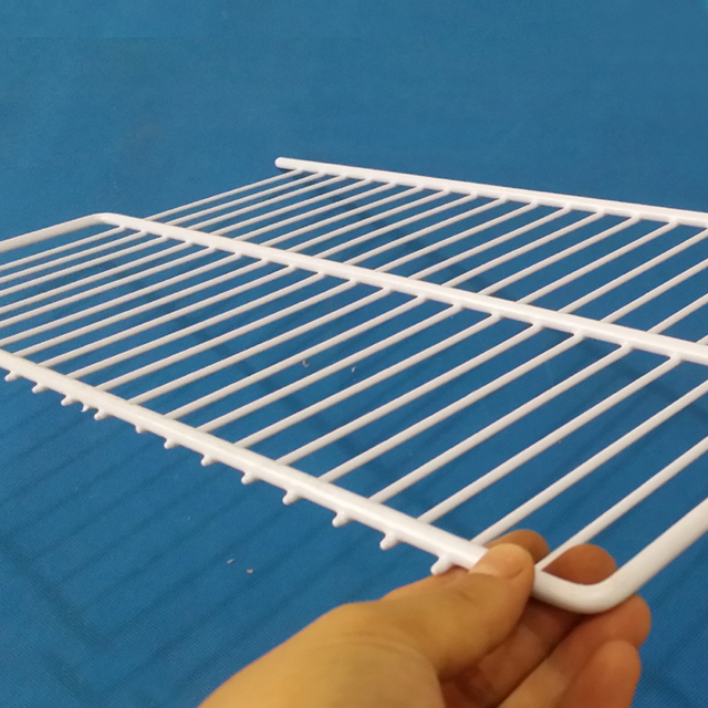 Custom Freezer Shelves Basket Wire Rack PE Coated Hanging Refrigerator Wires Shelf for Refrigerator Spare Parts