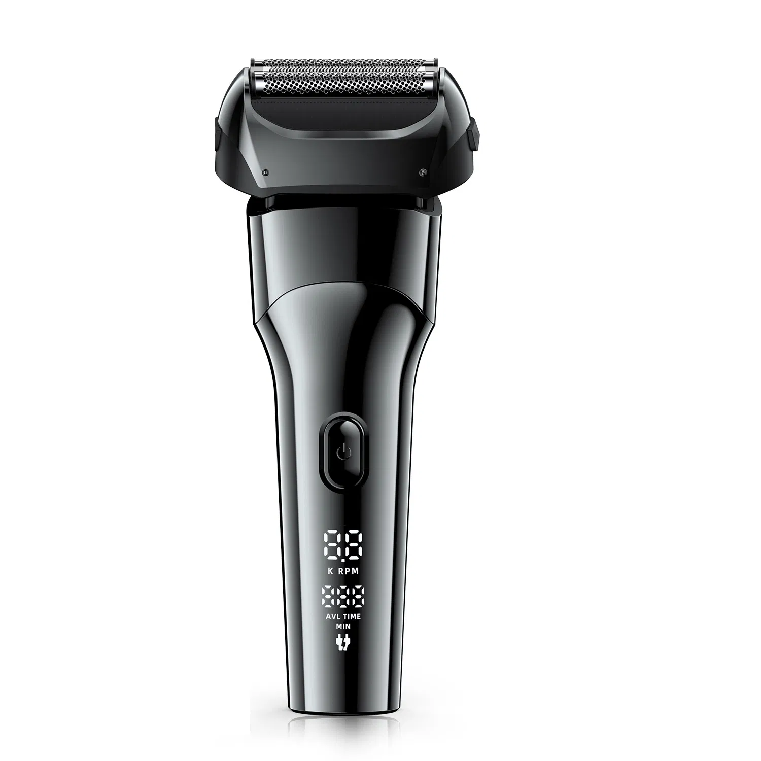 USB Fast Charging Digital Display Reciprocating Floating Head Electric Shaver, Wet & Dry Ipx7 Waterproof Men's Shaver