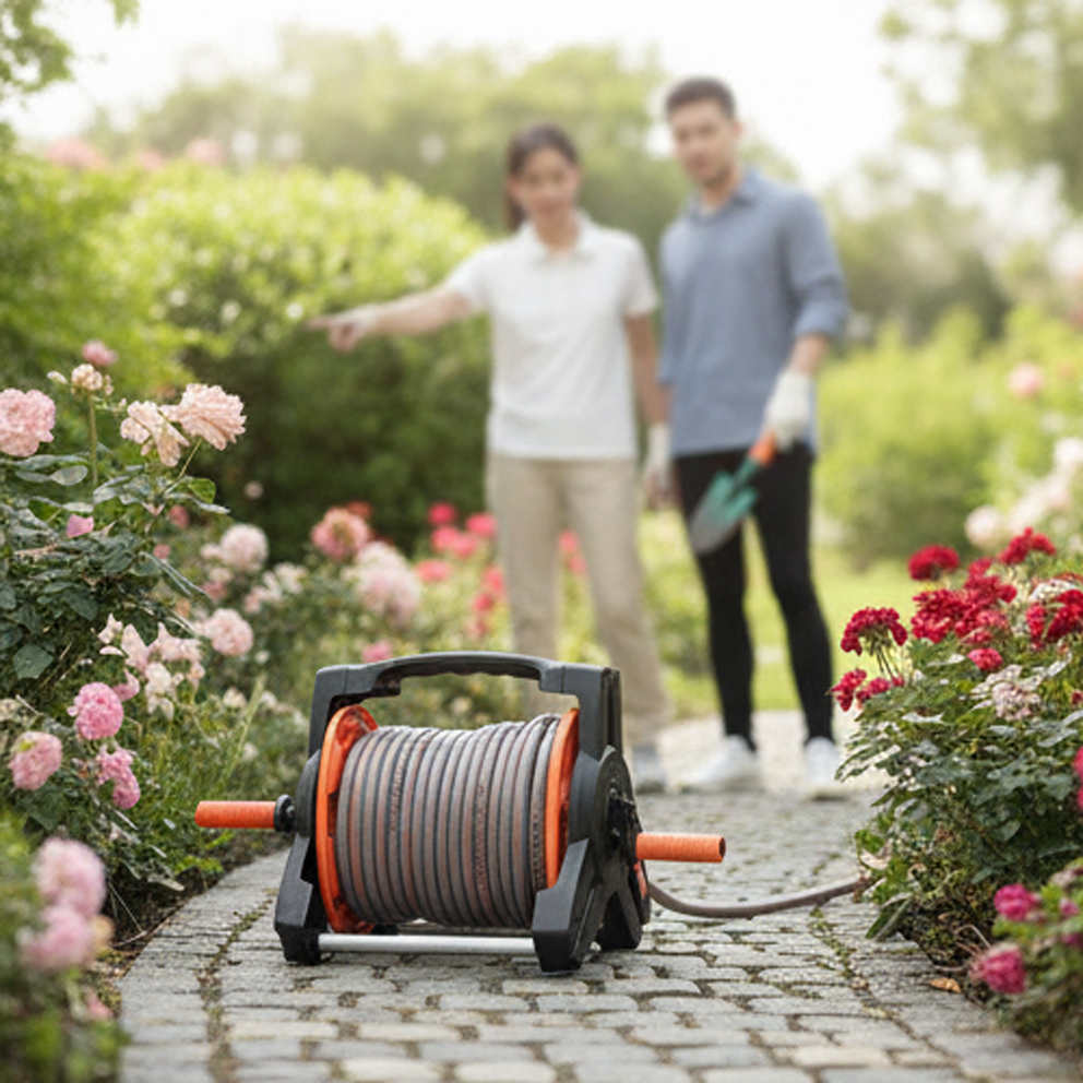 1/2" Garden Hose Reel, 30m Length - Personalized Color Selections
