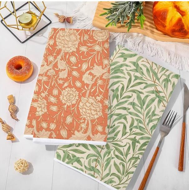 Elegant European Style Dish Towels - Custom Logo Available