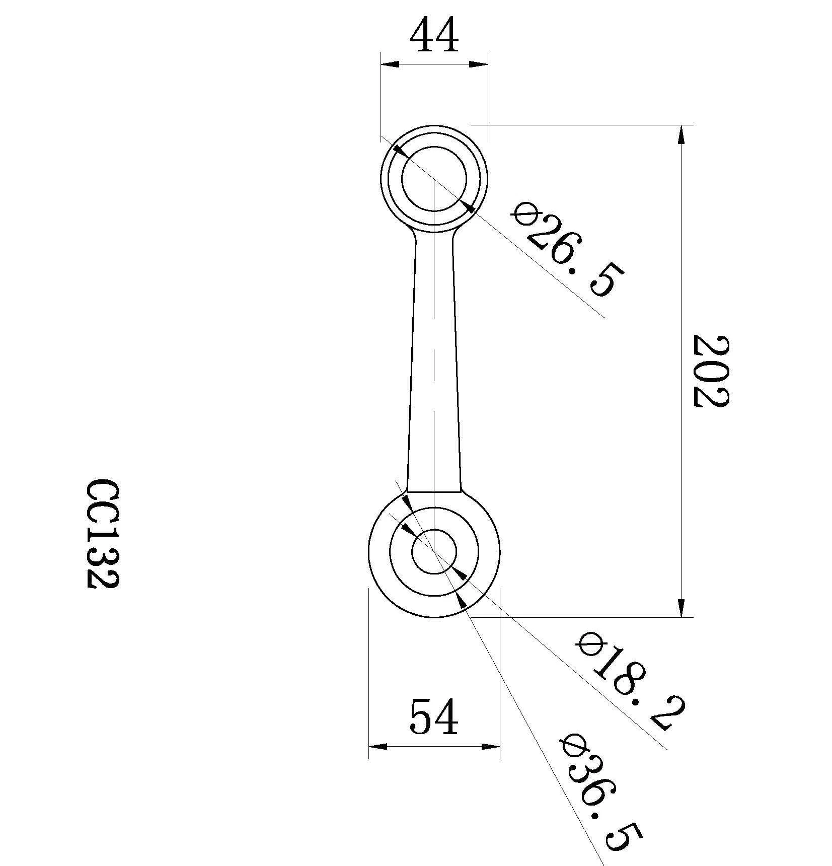 Lost Wax Casting One Arm Stainless Steel Glass Wall Spider Fitting
