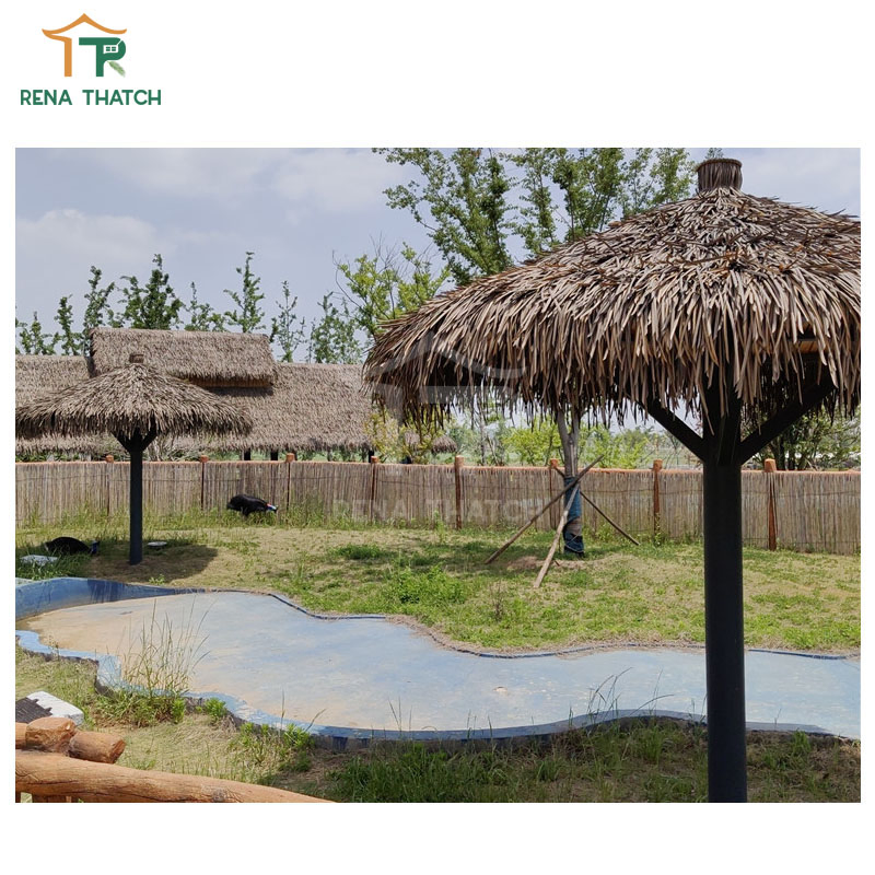 Hot Sale Cheap Synthetic Roof Thatched Umbrellas Roof Tiles Artificial Thatch Umbrella