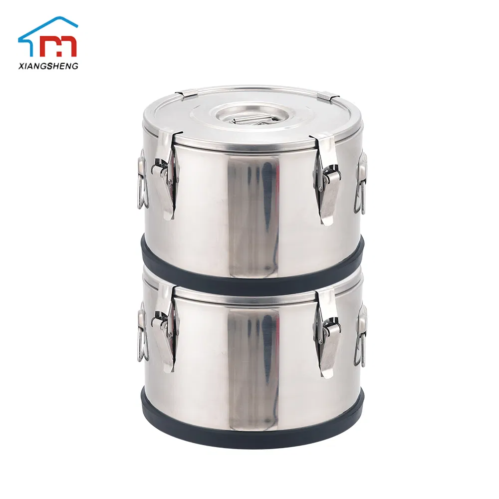 Xiangsheng Large Capacity Stainless Steel Keep Food Warm Transport Container
