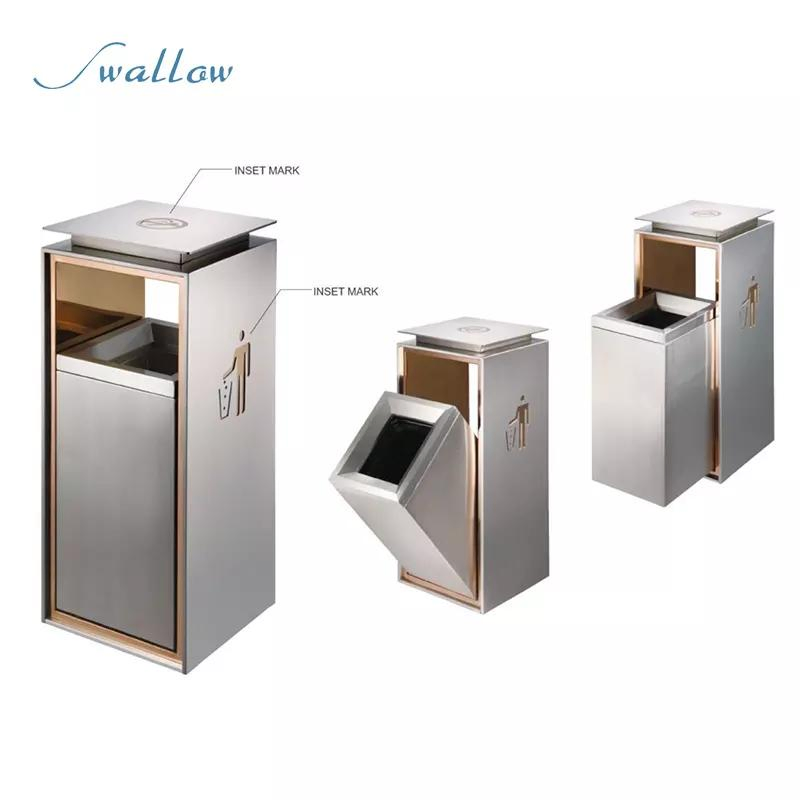 Wholesale Public Round Metal Ashtray Waste Bin
