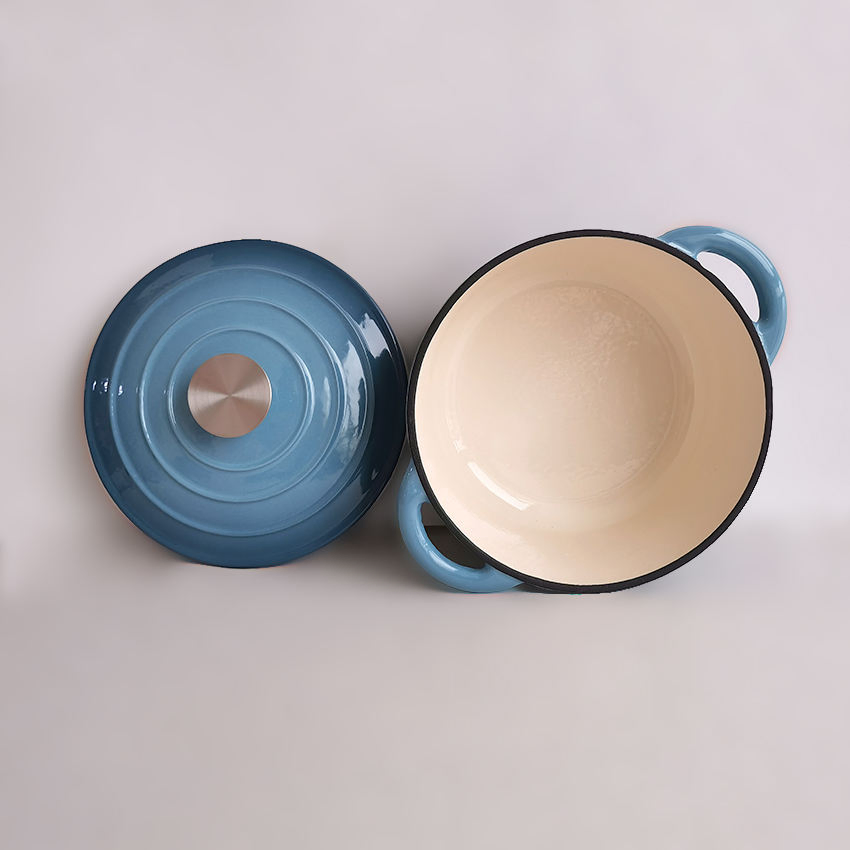 Casserole Dish Kitchen Cookware Enamel Dutch Oven Cast Iron Casserole Pot with Lid