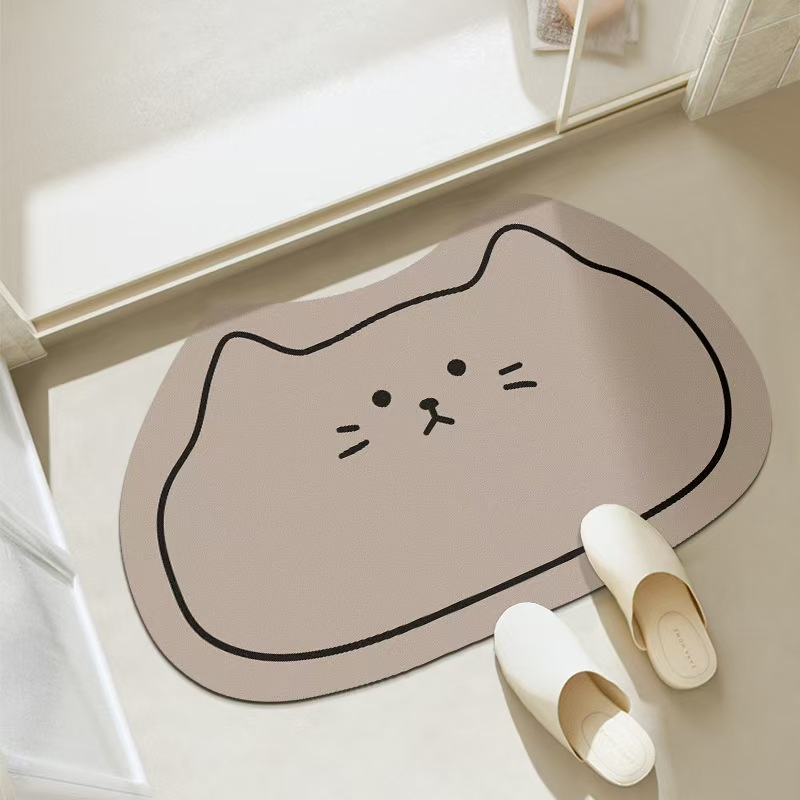Non Slip Suction Feet Quick Dry Bathroom Anti Slip Floor Mat