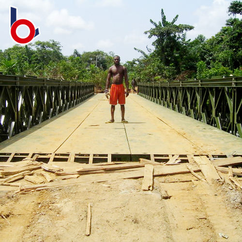 Customized Steel Structure Bailey Bridge Prefabricated Pedestrian Temporary Bridge