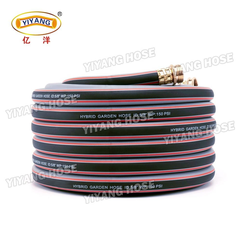 Hot Sale 25FT 50FT 75FT 100FT 5/8 8-10 Bar Working Pressure High Quality Garden Hose Hybrid PVC Garden Hose