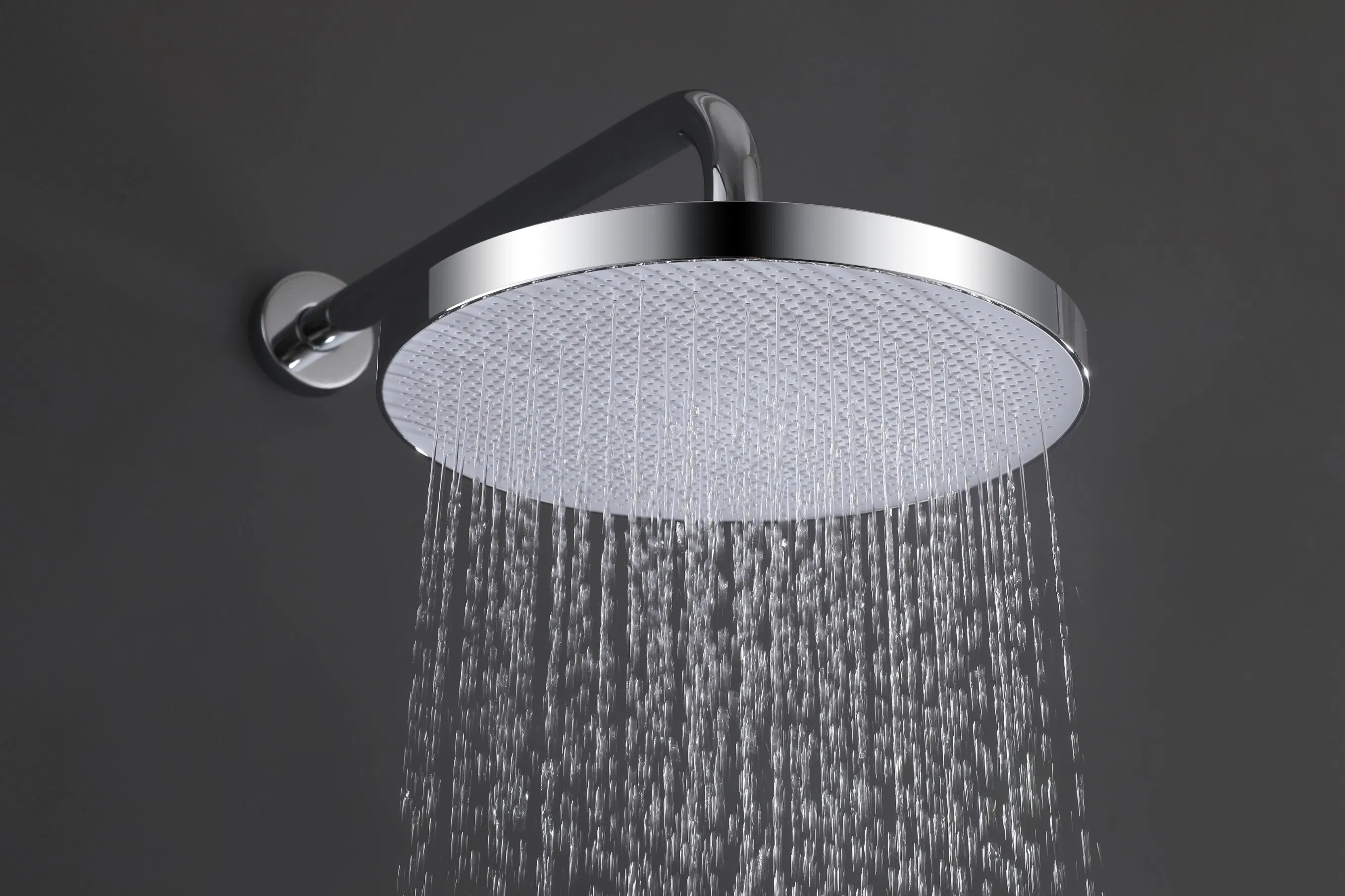 Stainless Steel Bathroom Shower Set with Trim Kit and Rain Head Complete