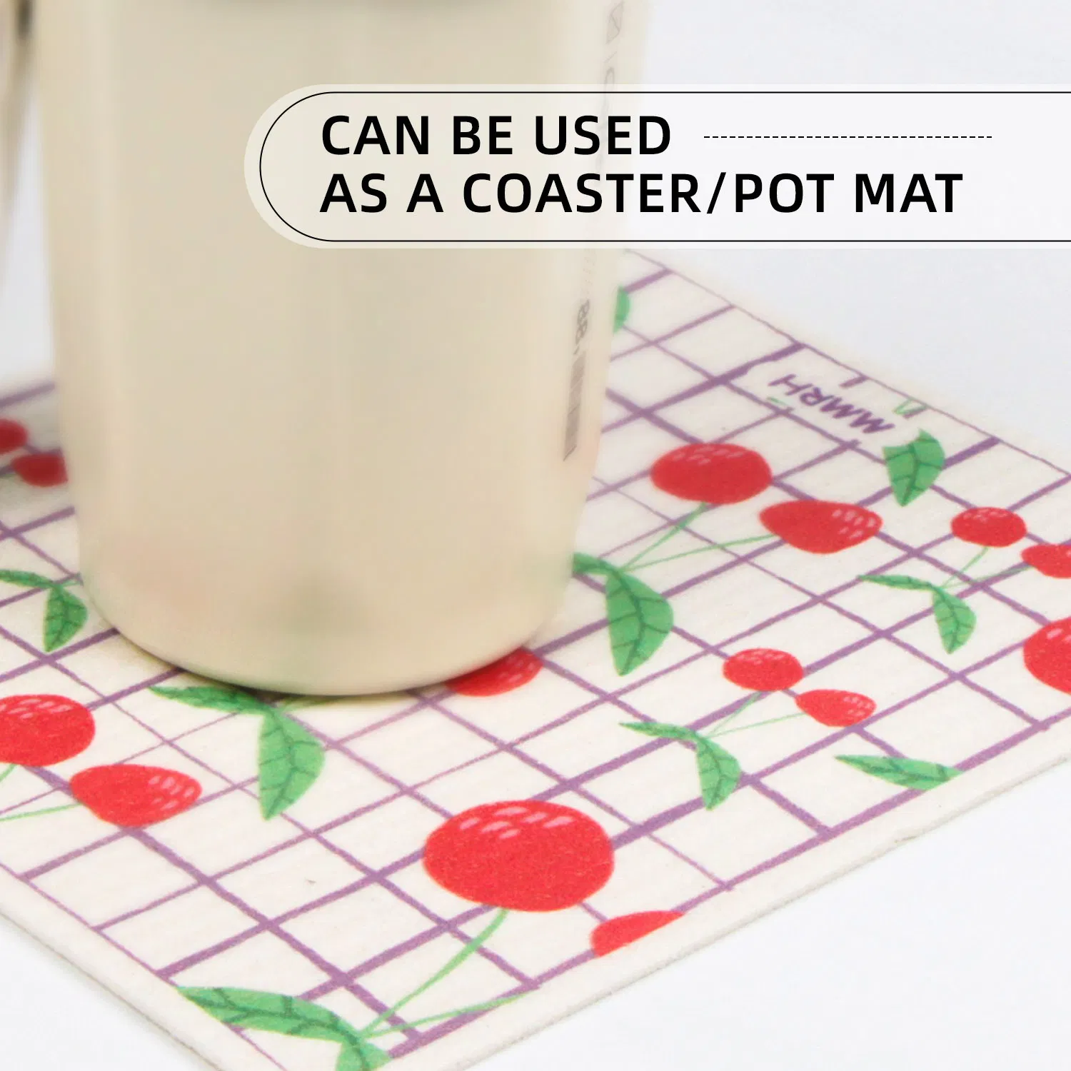 Eco-Friendly Reusable Cellulose Cotton Dish Sponge Cloth Swedish Dish Cloth Tea Towels