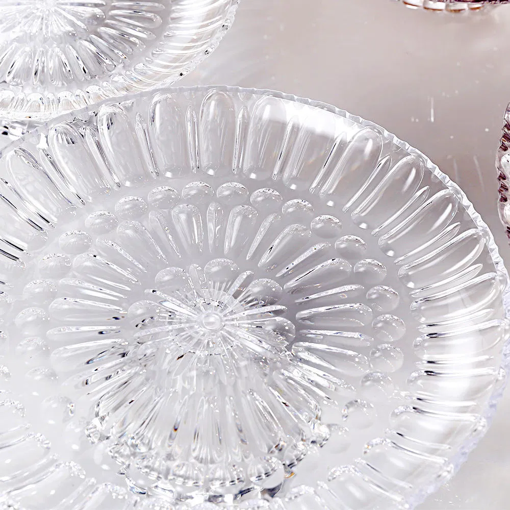 Plastic Fruit Plate - Elegant Round Acrylic Serving Bowl for Hotels