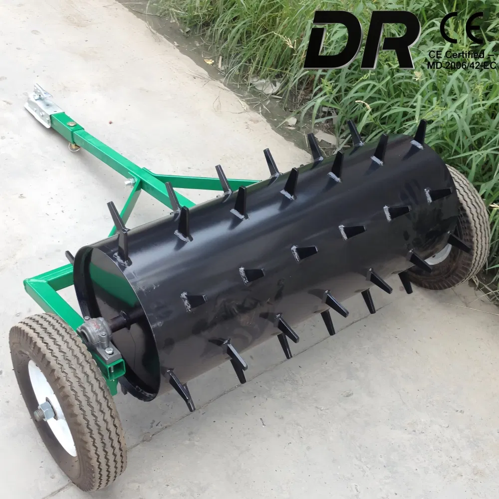 CE-Certified Heavy-Duty Steel Tapered Spike Roller: 3-Point Hitch Tractor-Mounted for Farm & Garden Turf Care