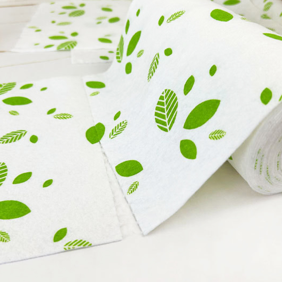Printed Disposable Rags Household Absorbent Bamboo Fiber Dishwashing Towel Kitchen Weekly Throw Lazy Rag