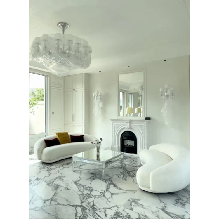 Italian Calacatta Oro Vagli Bianco Carrara Italy White Marble Tile Arabescato Corchia White Marble Slab Black and White Marble