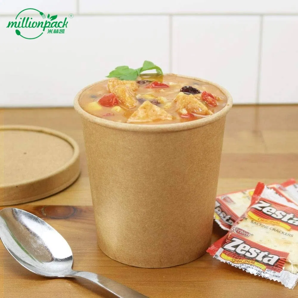 Recycled Material Kraft Paper Soup Bowl for Environmentally Conscious Use
