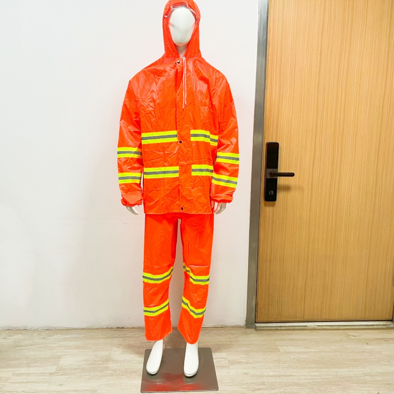 100% Polyester 210d Oxford with Breathable Coated Rain Suit