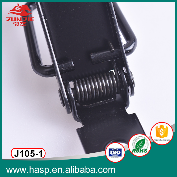 Mild Steel Black Color Coated Toggle Latch Industrial Equipment Toolbox Hasp Toggle Latch J105-1