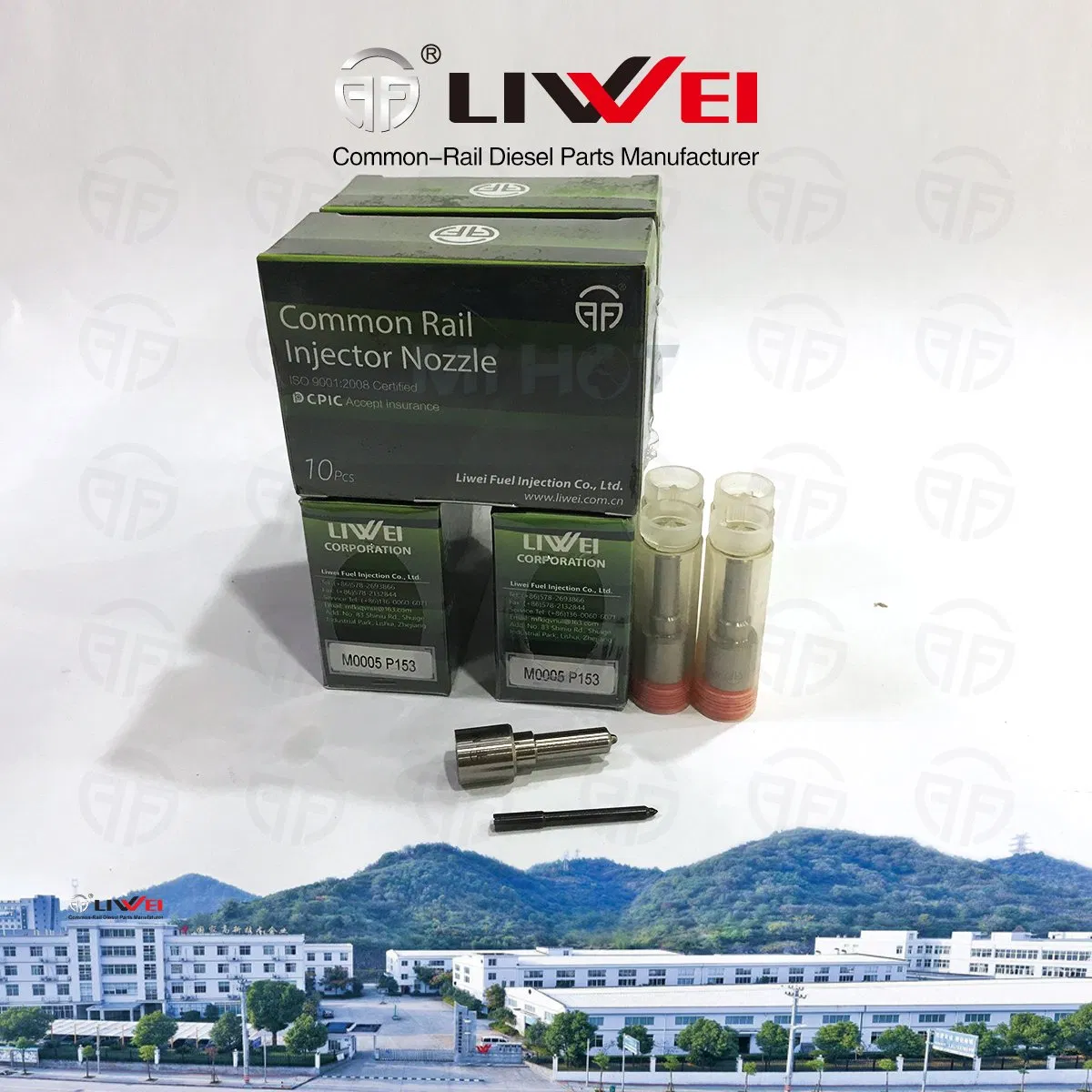 Liwei Bosch Common Rail Diesel Nozzle M0502 P147 for Siemens VDO Fuel Injector