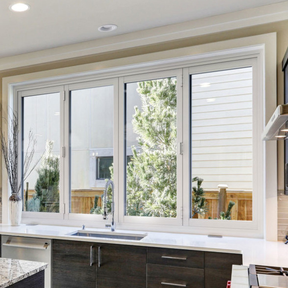 Distressed PVC Windows and Timber Window Selection with Aluminum Window and Metal Window Sliding Door